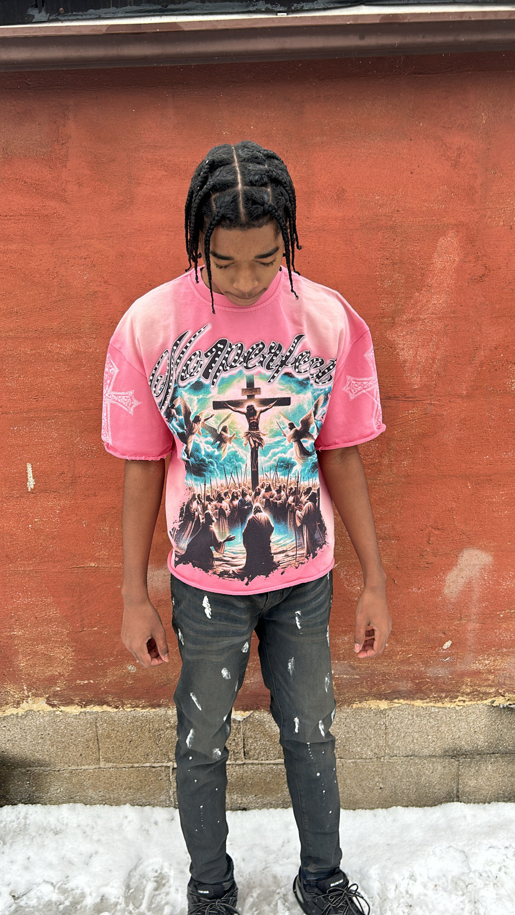 HEAVEN & EARTH CREW  "RHINESTONE" (PINK)