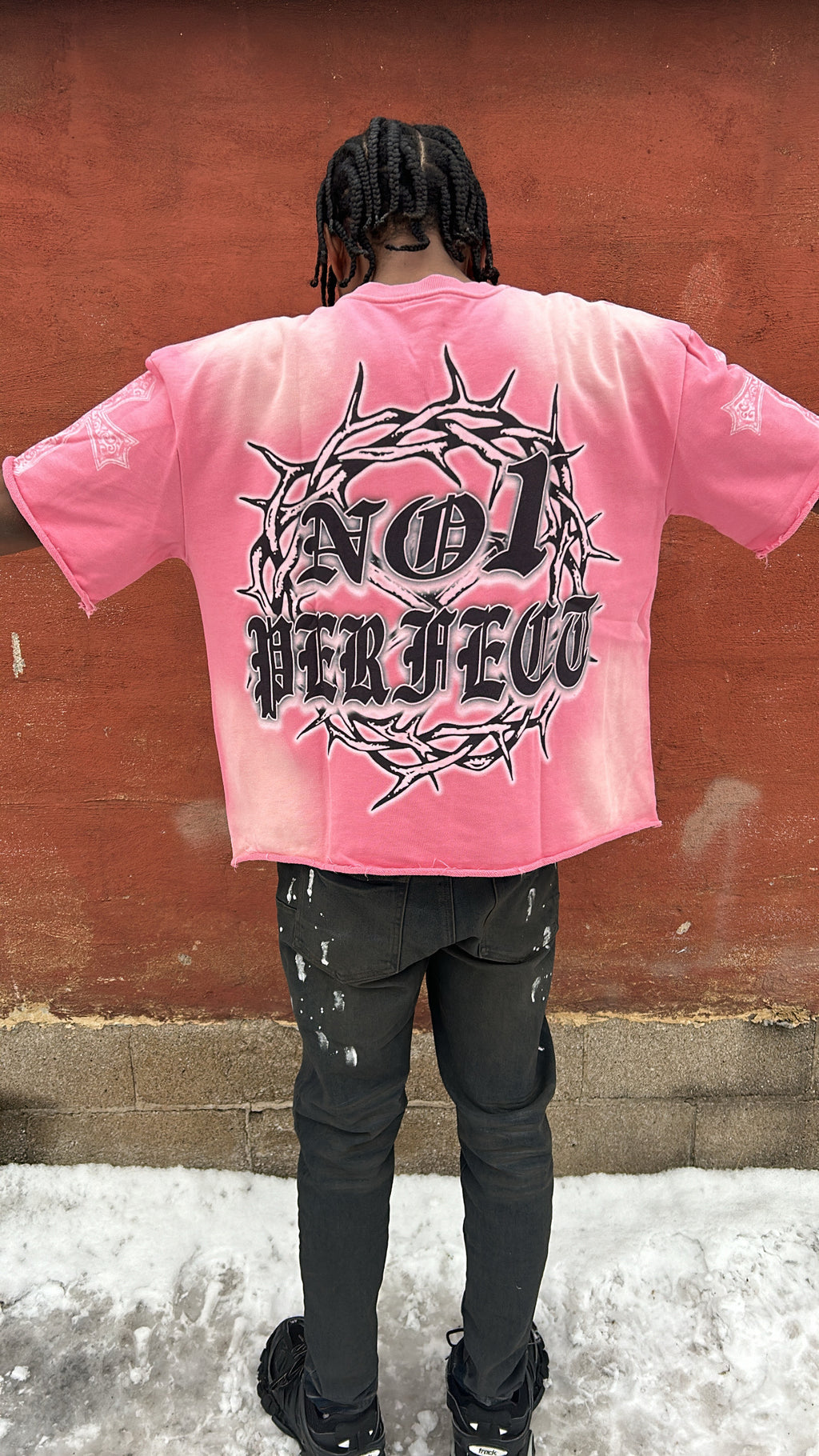 HEAVEN & EARTH CREW  "RHINESTONE" (PINK)